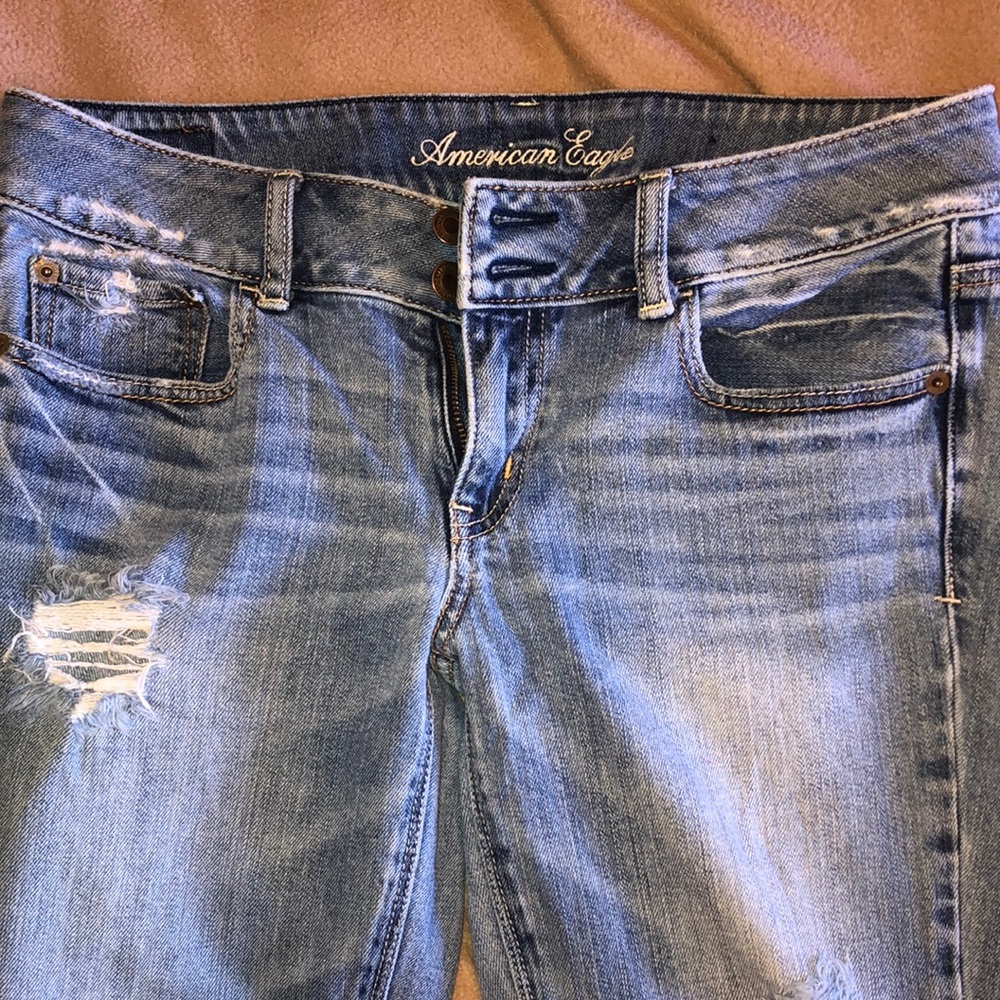 American eagle blue jeans size 8